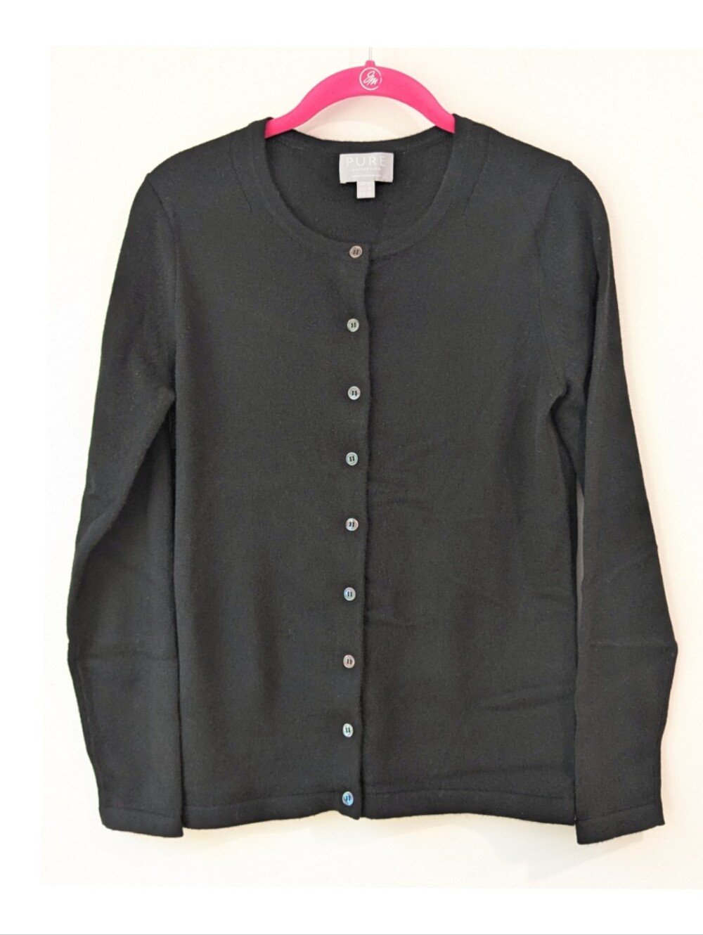 NEW PURE Collection Cashmere Crew Neck Cardigan